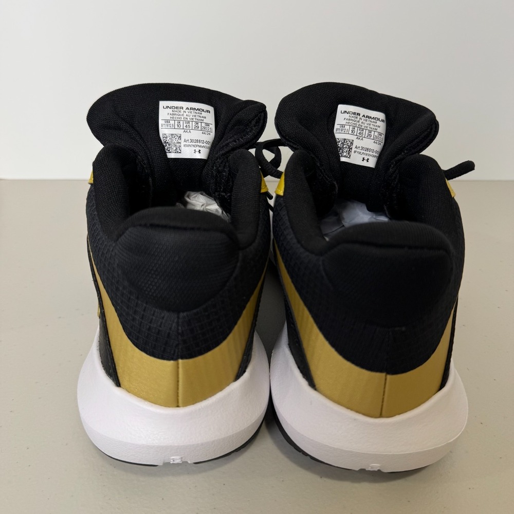 Under Armour Men 11 Basketball Shoes UA Lockdown 7 Black Gold 3028512-001 W 12.5 - Picture 9 of 16